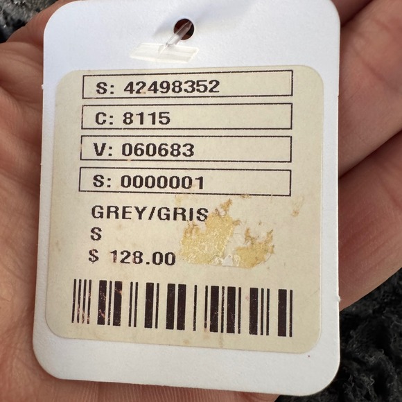 NWT Free People Grey Floral Lace Peplum Zip Up Jacket Puff Sleeve Boho Small NEW - Picture 4 of 15